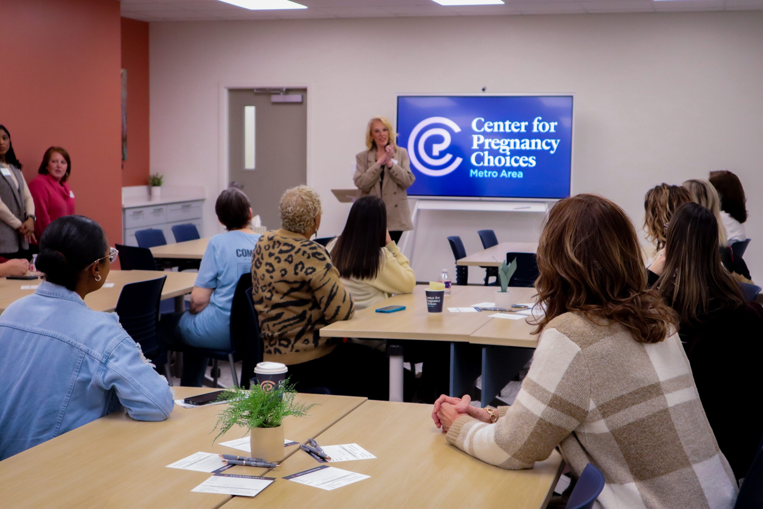 Woman at doctor's office